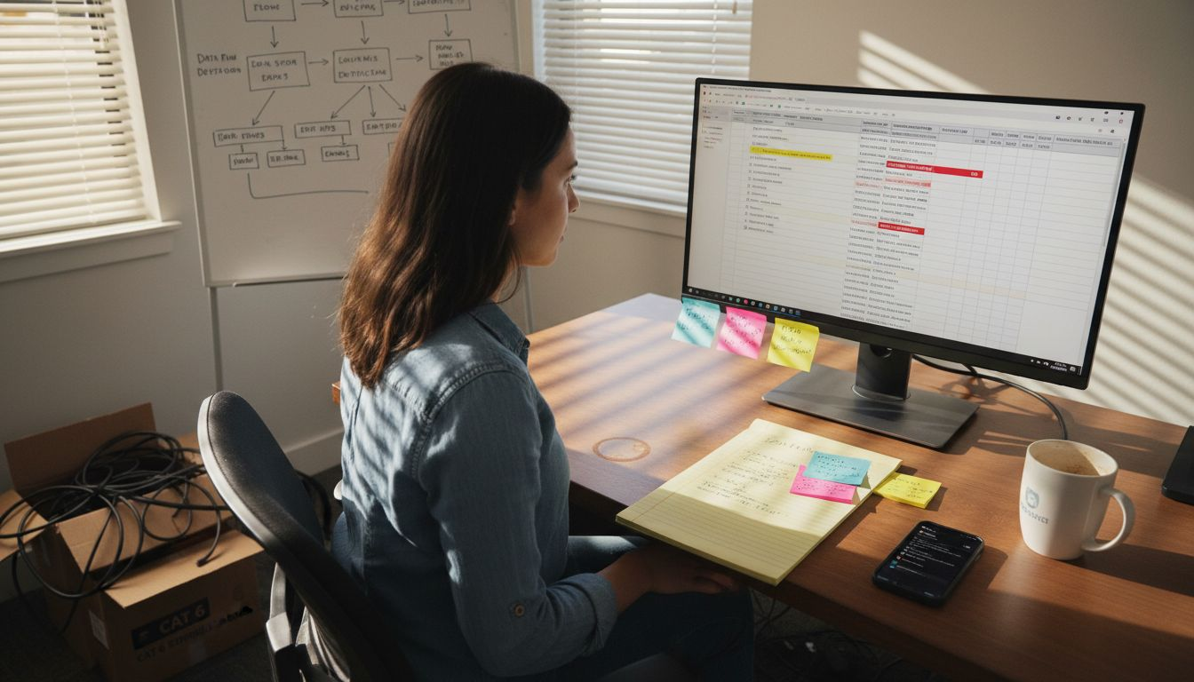 Analyst integrating real-time shipment data