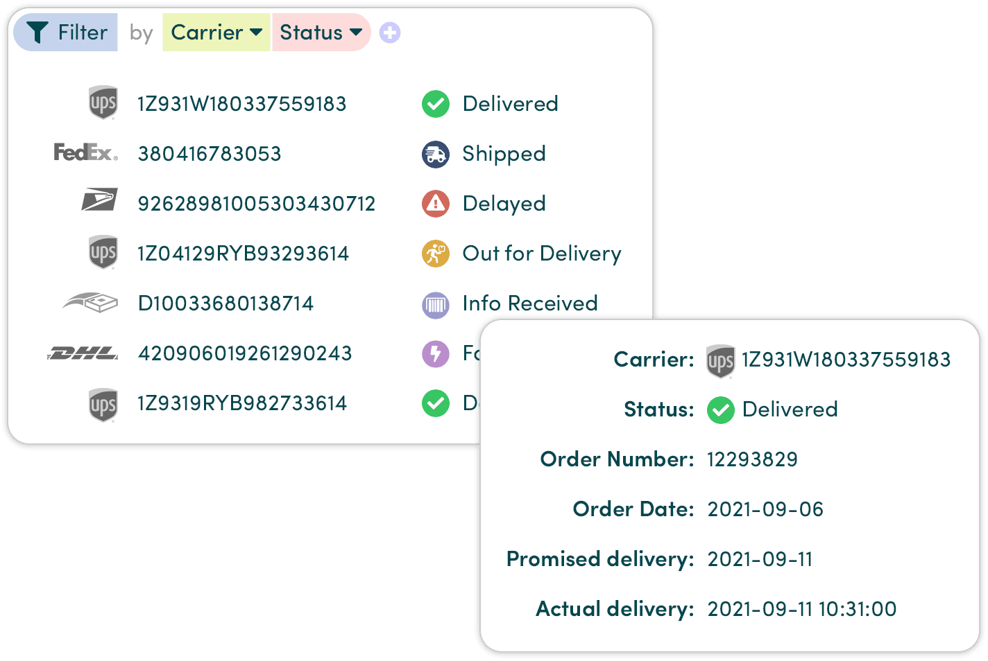 Shipment tracking software