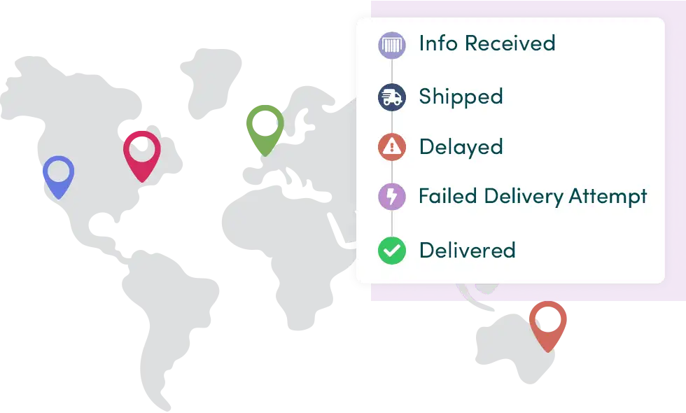 Shipment visibility and carrier mapping