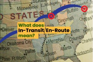 What does in transit or en-route mean