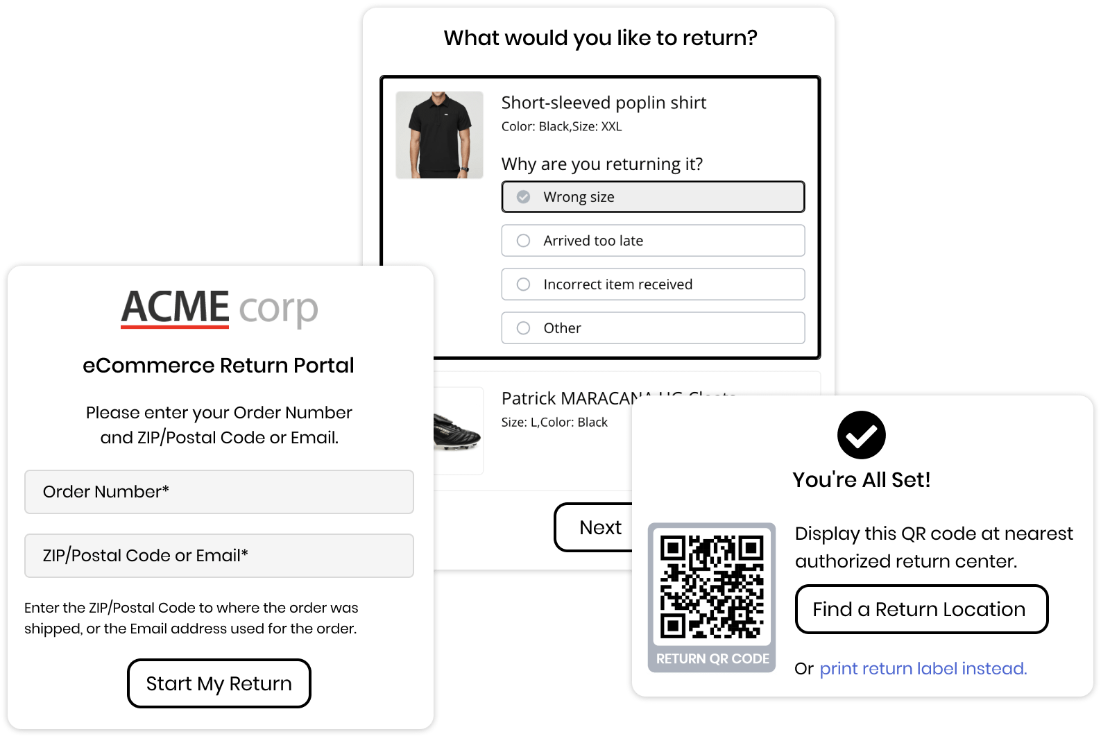 Ecommerce returns solution