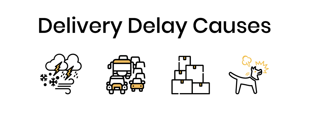 out for delivery delays and causes