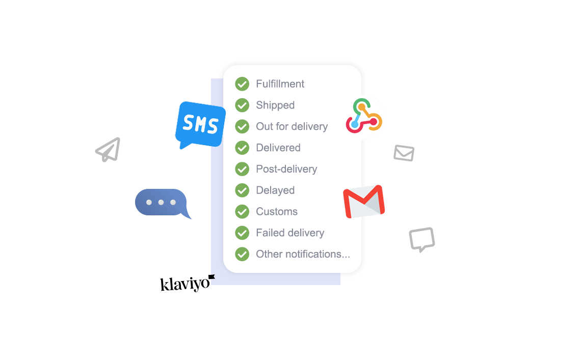 Choose order tracking and shipment notifications and channels