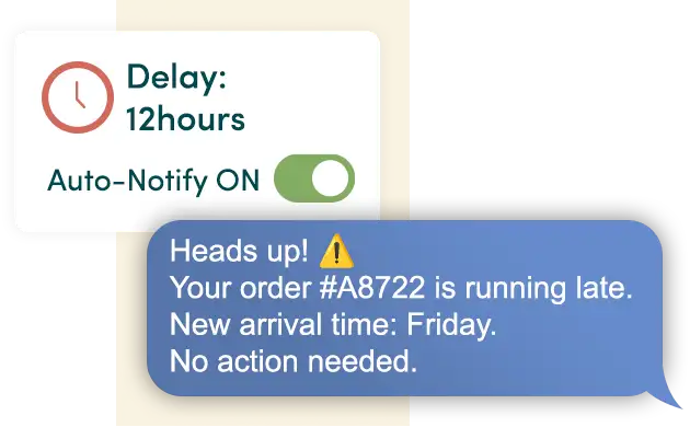 Shipment delay notifications